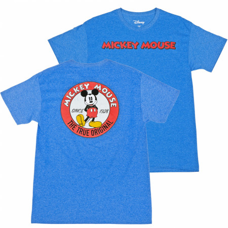 Disney Mickey Mouse Since 1928 The True Original Front & Back Print T-Shirt